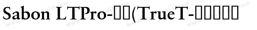 Sabon LTPro-常规(TrueT字体转换